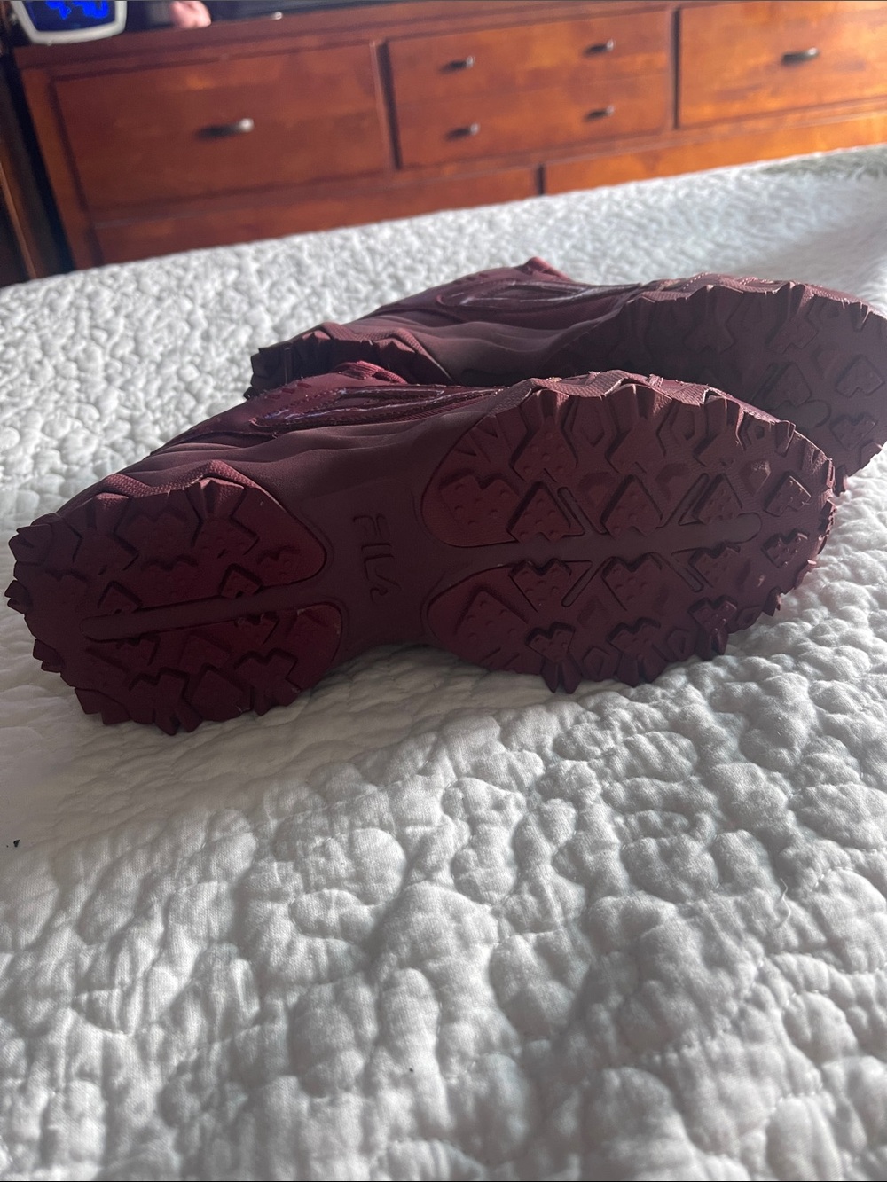 Fila woman’s Maroon Trail Platform Sneakers - Picture 2 of 3